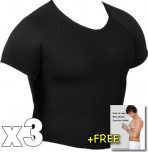 GyneSlim Shirt 3-Pack – Black